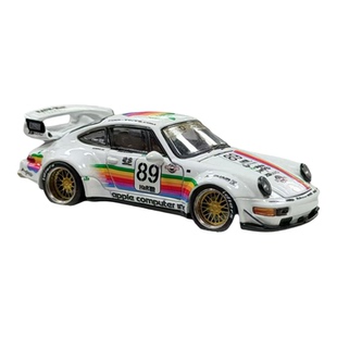 PGM RWB964宽体改装版 白苹果#89 限量静态合金全开 1/64汽车模型
