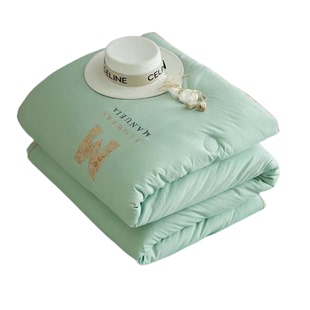 A类全棉贡缎提花大豆7A抗菌秋冬被被子被芯春秋被子母被加厚保暖