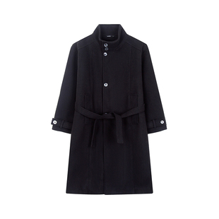 冬季加厚夹棉1200g保暖中长款阳离子毛呢大衣男立领痞帅韩版外套