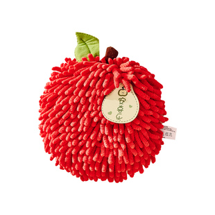 雪尼尔擦手巾挂式超强吸水加厚速干可爱卫生间厨房擦手球插手毛巾