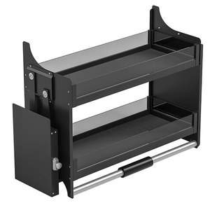 厨房吊柜升降拉篮上柜橱柜上下缓冲下拉式调料调味篮厨柜置物架