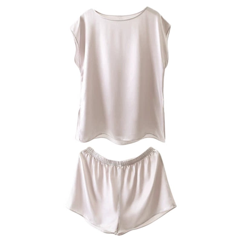 19姆米真丝睡衣桑蚕丝家居服套装