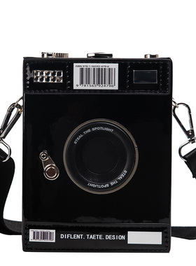 个性创意趣味照相机造型小包竖款手机包女包ins时尚潮斜挎小包包