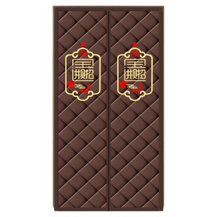 冬季挡风加厚保暖棉门帘空调帘保温防风防寒免打孔隔音遮挡隔断帘