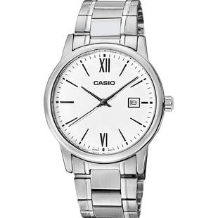 Casio卡西欧手表男时尚简约休闲商务指针石英男表MTP-V002