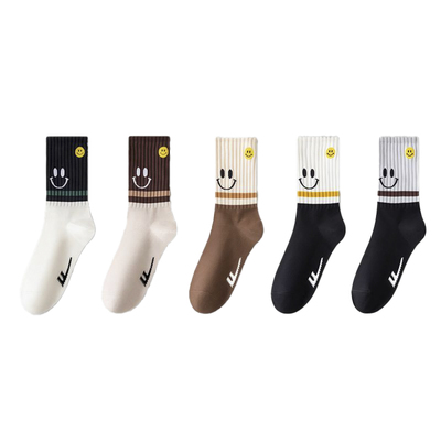 回力袜子女士春秋款防臭中筒袜