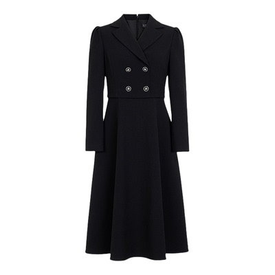 朗姿/MOJO春季新品2026干练西装连衣裙女职场通勤双排扣假两件