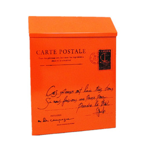 复古铁皮邮箱信报箱挂墙意见箱带锁信箱创意网红店铺墙壁墙面壁饰