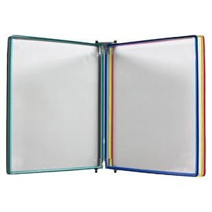 5页壁挂式翻页文件夹A4标准作业指导书10页展示架挂墙办公车间生产资料夹奶茶店多页转轴流程操作活页文件架