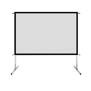 快速折叠投影机幕布100-300寸正背投金属抗光软幕户外移动可定制