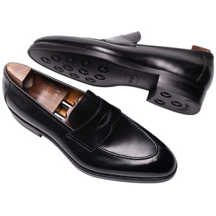 国货之光Oct Tenth手工固特异皮鞋 手缝沿条工艺loafer便士乐福鞋