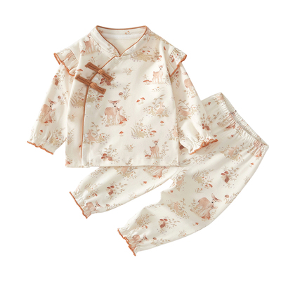 婴儿纯棉国风套装长袖