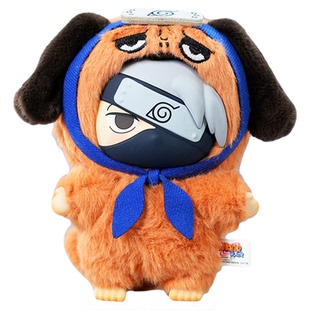 TOPTOY 火影忍者疾风传萌兽派对系列搪胶毛绒鸣人卡卡西宇智盲盒