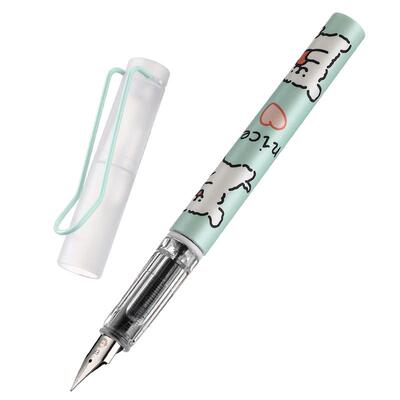 永生3075卡通正姿钢笔美好一天系列钢笔消字笔可擦学生专用高颜值儿童练字钢笔可替换3.4mm墨囊免费刻字
