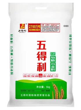 五得利五星特精5kg面粉