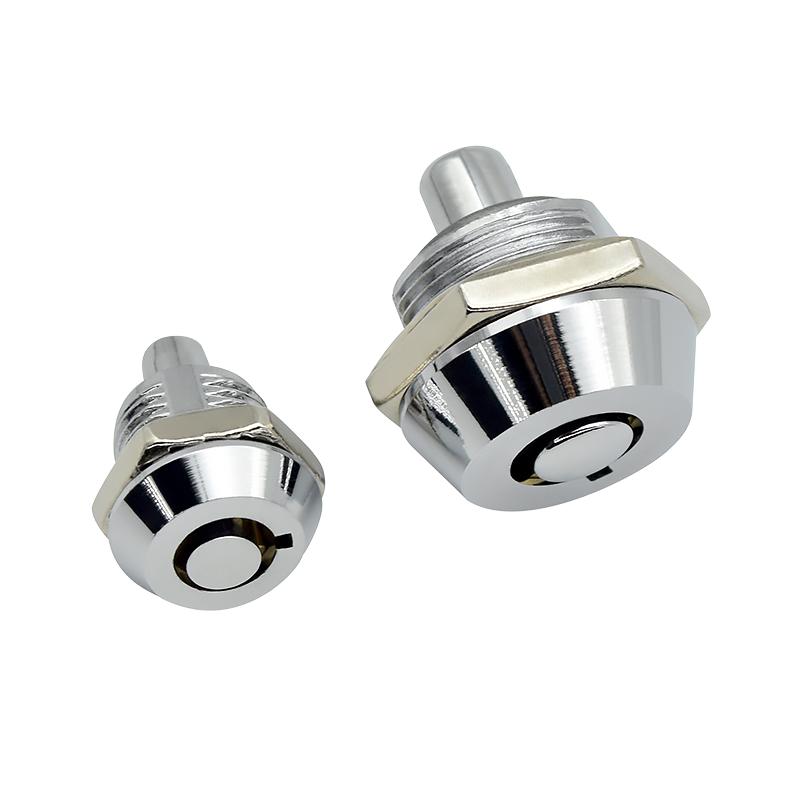 弹簧按压式小型弹珠锁电梯门工具柜开关柜迷你隐藏式弹跳小圆锁