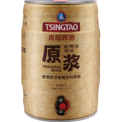 青岛啤酒5L原浆一厂生产直发