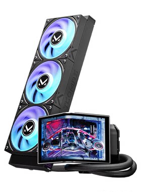 钛钽幻世曲面屏CPU水冷散热器