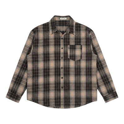 Holocene格子长袖衬衫