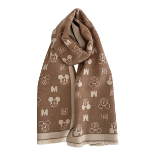 双面可戴/2025新款儿童围巾仿羊绒女童冬季宝宝洋气保暖防风围脖