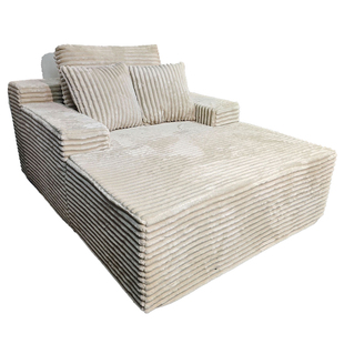 沙皮狗真空压缩沙发床现代简约条纹布艺沙发单双人位懒人沙发客厅