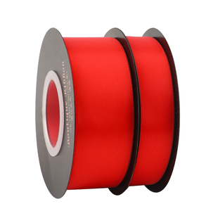 红色烫金丝带鲜花礼品包装彩带手工diy编发绑带过年装饰双面缎带