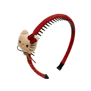 秋冬KT猫儿童发箍2026新款女童碎发头箍女孩可爱带齿防滑发卡头饰