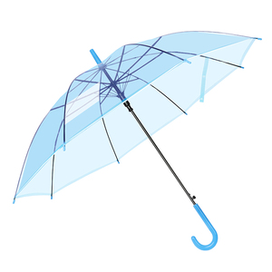 春上日系小清新透明定制logo雨伞
