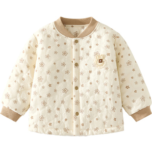 婴儿外套秋冬一岁儿童保暖棉服男童女童夹棉冬装棉袄上衣宝宝棉衣