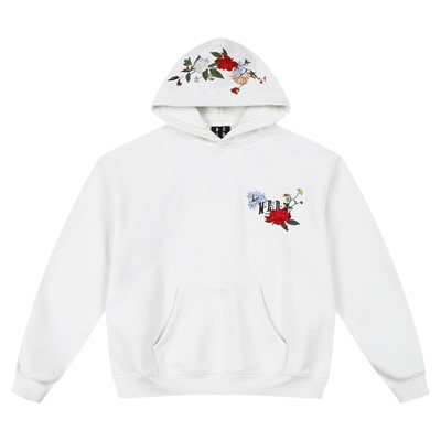 MEDM宫廷花卉刺绣休闲连帽卫衣