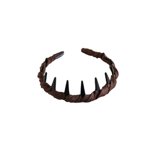 蓬松高颅顶发箍带齿防滑波浪发卡高级感时尚洋气头箍压发小众头饰