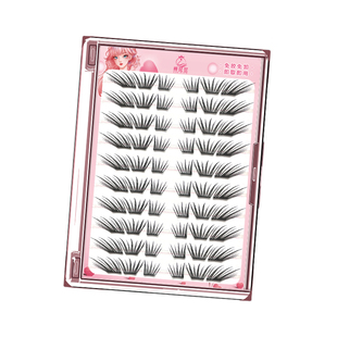 柳琵琶赤狐假睫毛免胶自粘自然仿真狐系睫毛超软斜飞胶水款眼睫毛
