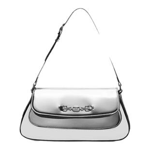 虞书欣同款SAM EDELMAN山姆爱德曼亮面皮单肩磁扣腋下包女LORAINE