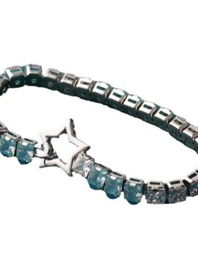 潮流男女款个性蓝色星星原创手链