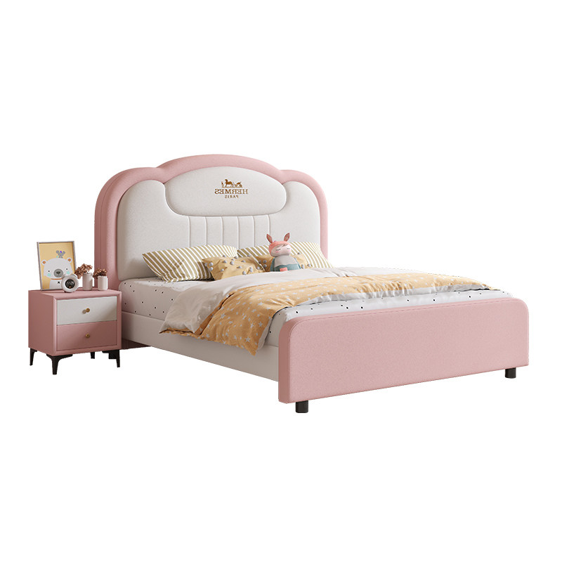 儿童床小户型1.2米单人床女孩公主床简约现代软包1.5m卧室储物床