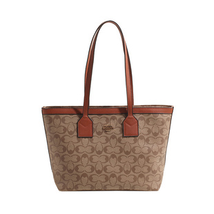 大容量购物袋女包2024新款复古单肩包轻奢高级感上下班皮质通勤包