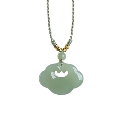 和田玉如意锁吊坠男女宝宝