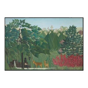 亨利卢梭欧洲艺术家装饰画现代抽象风景人物创意挂画客厅卧室玄关