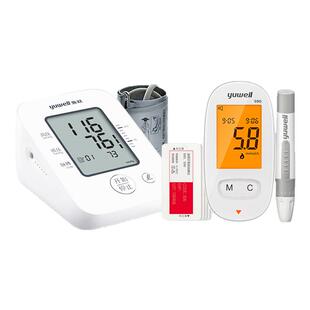 鱼跃牌血糖测试仪家用全自动血压血糖一体机医用测量的仪器旗舰店