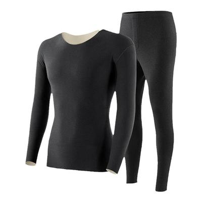 青少年羊毛蚕丝德绒秋衣秋裤套装男大童初中高中学生保暖内衣冬季