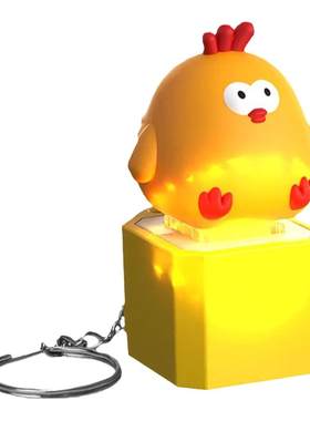 网红钵钵鸡音乐解压玩具搞怪小玩意儿童礼物啵啵鸡钥匙扣按键玩偶