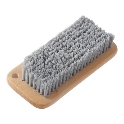 鞋刷子家用洗鞋刷木柄硬毛实木棕