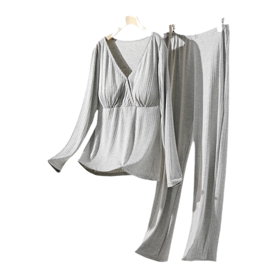 月子服孕妇哺乳睡衣产后喂奶