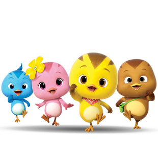 奥迪双钻萌鸡小队动漫玩具迷你公仔大宇朵朵欢欢麦奇音乐儿童玩偶