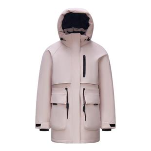 森马中国国家地理系列羽绒服女三防中长款2024新款极寒鹅绒服外套