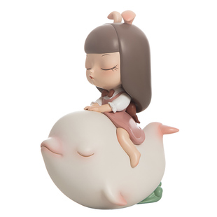 白夜童话海洋之歌Lite晨星海豚公仔可爱软萌治愈桌面车载装饰摆件