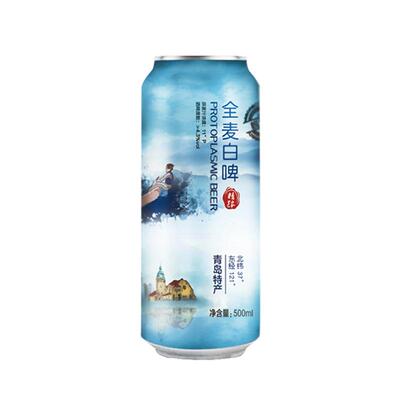 青岛特产全麦白啤酒整箱