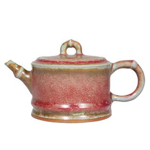 孔家钧窑竹节壶[高风亮节壶][一壶六杯]钧瓷茶壶炉钧功夫茶壶套装