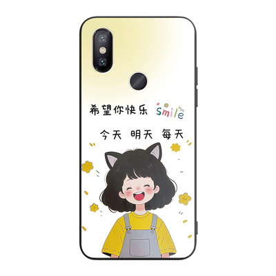 彬彧适用于小米6x时尚潮流mi 6x手机外壳m1804d2se小清新Xiaomi6x软硅胶。小迷6x全包防摔miui高级感mI6x爆款