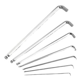 超短边内六角扳手狭窄小空间六棱球头加硬单支套装L型公制六角匙